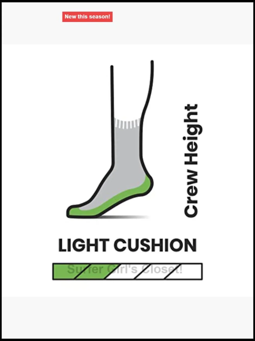 Merino Wool Hiking Socks with Light Cushion Crew Length Unisex